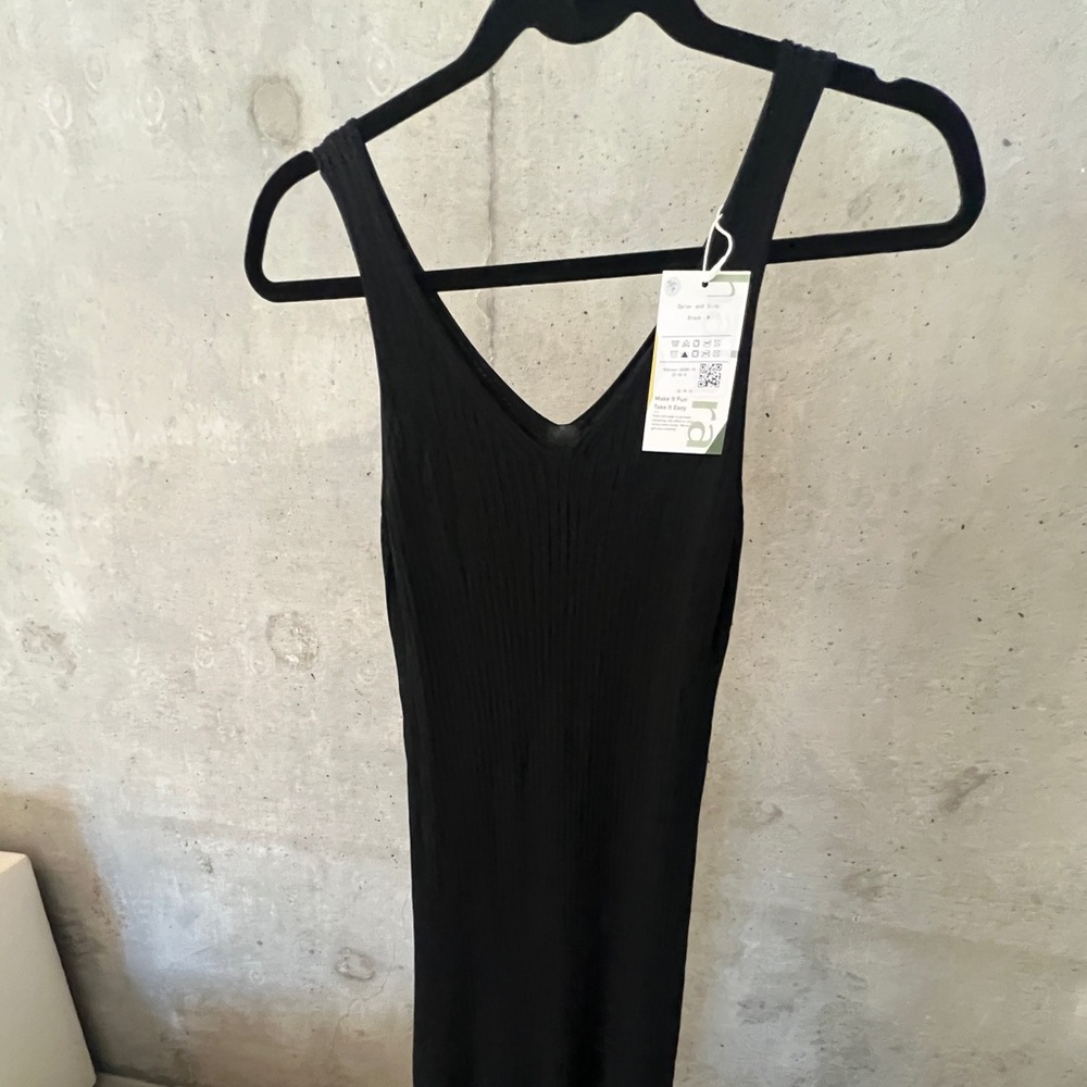 Black sleeveless lounge dress NWT
